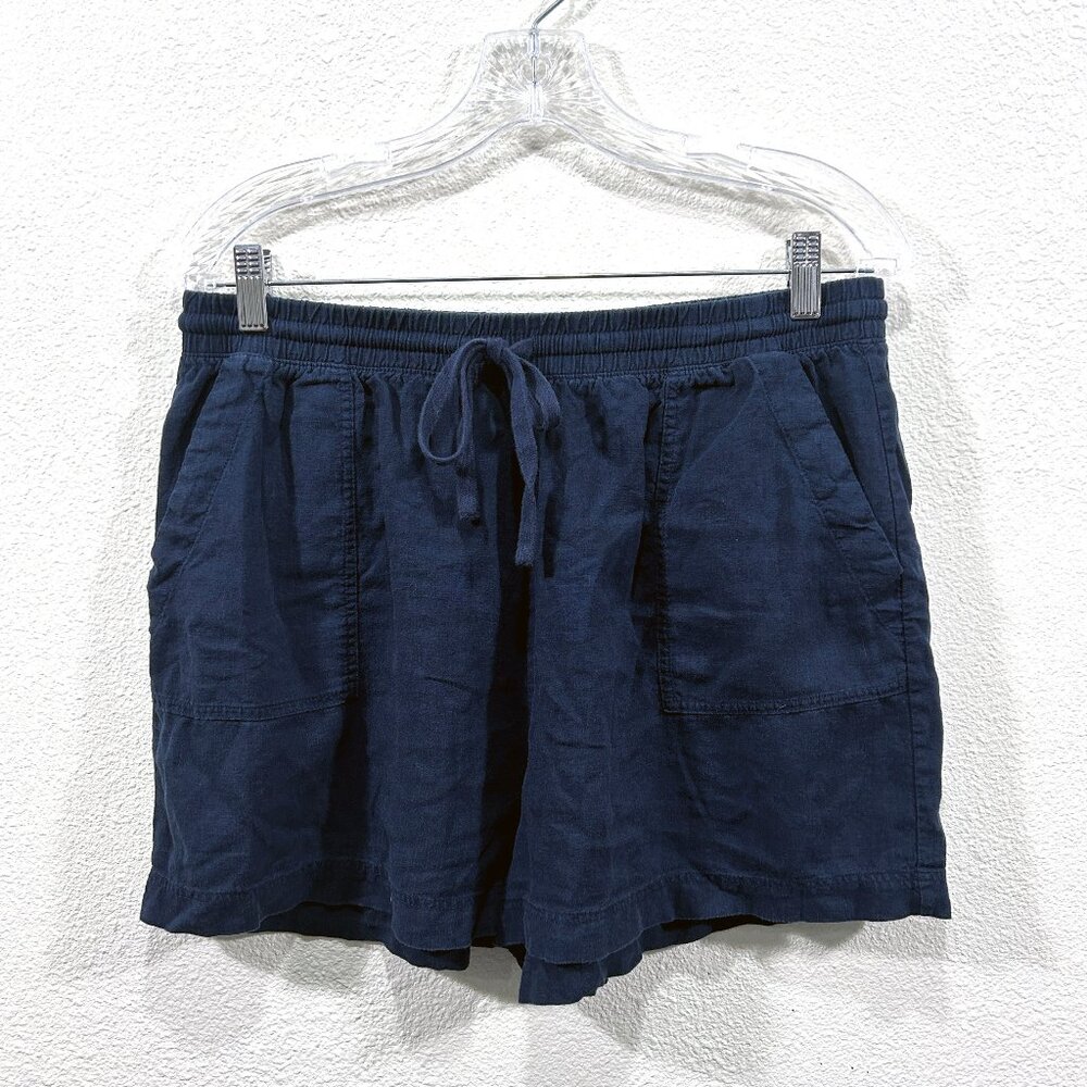 Splendid Navy Blue Linen Shorts 3" inseam size L